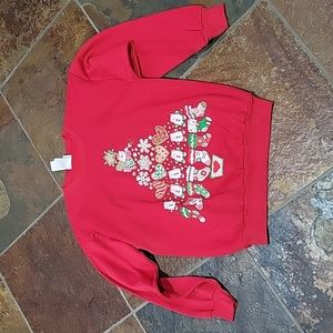 NWT Vintage MBC Cat Christmas Tree Sweatshirt